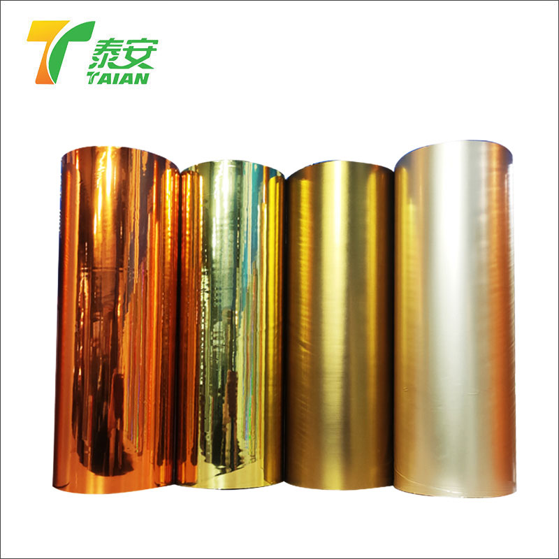 ฟิล์มเคลือบความร้อน Metalized PET ทองสำหรับเล่นไพ่